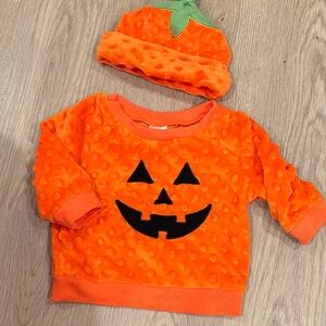 Baby Starters Orange Pumpkin Costume Set